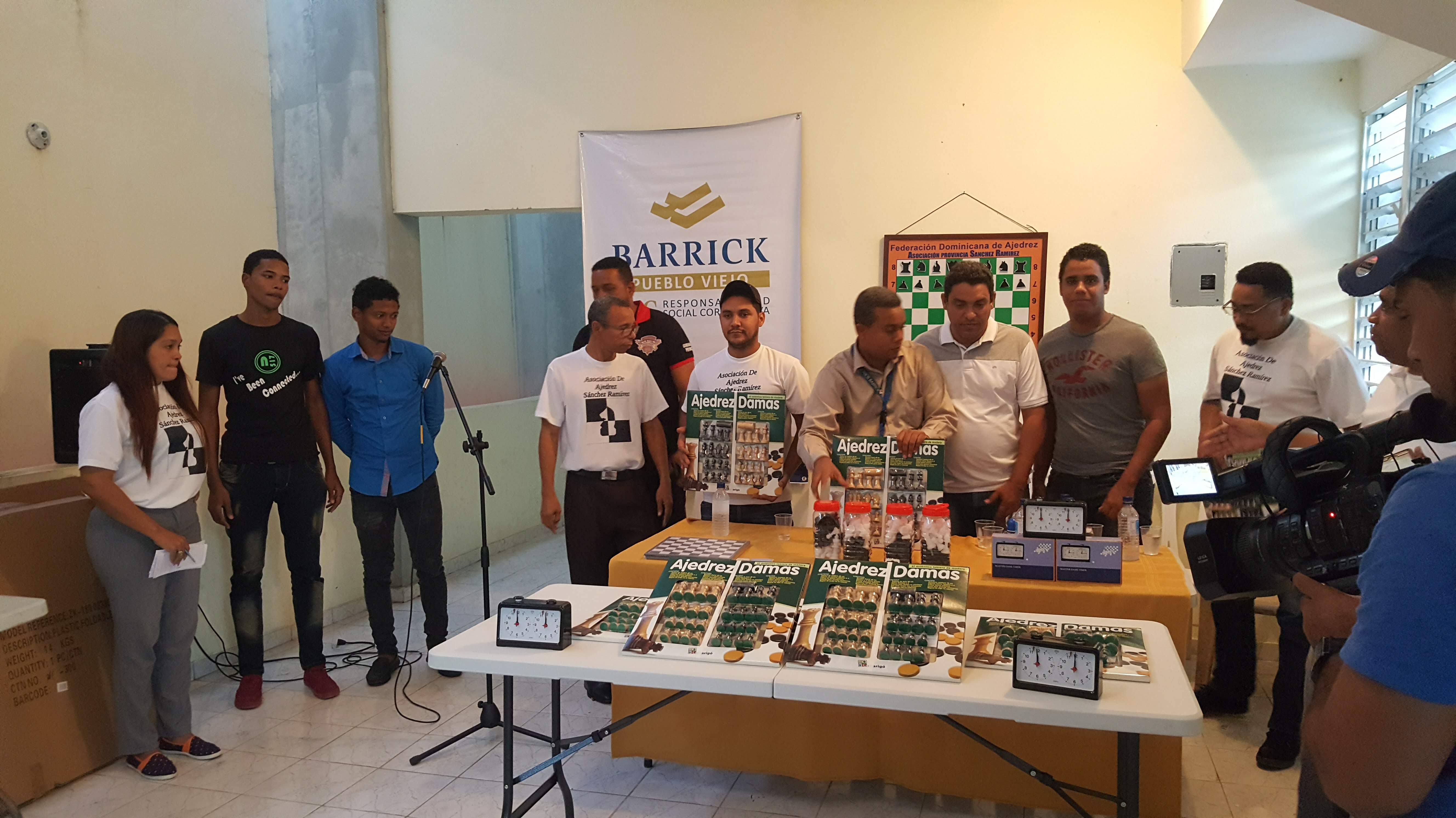 La Asociación de Ajedrez se Complace en Recibir Importantes Donaciones de la Empresa Minera Local Barrick Pueblo Viejo, Cotuí Sánchez Ramírez, Octubre .23.2018